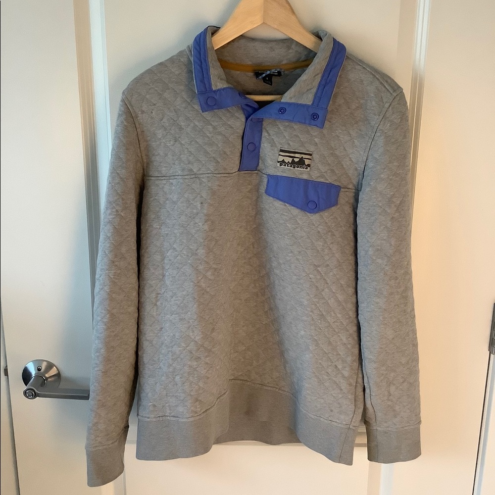 Patagonia Cotton Quilt Snap T Pullover Size S